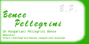 bence pellegrini business card